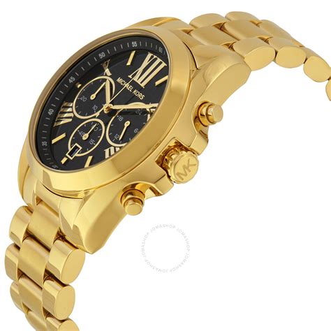 michael kors womens gold watch with black face|michael kors gold watch price.